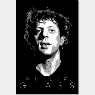 Philip Glass - Black and White Posters and Art